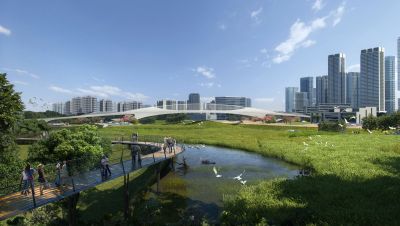 深圳北站片区将建跨铁路慢行系统，三个优胜方案抢先看