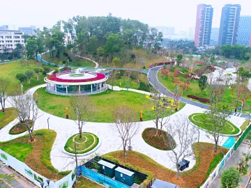 光明花团锦簇景观怡人气象新，春节氛围扑面袭来