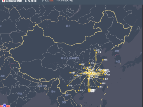 百度迁徙3.0上线“迁徙趋势图功能”