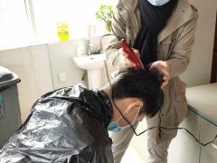 剃发出征！广东400余白衣勇士再援汉
