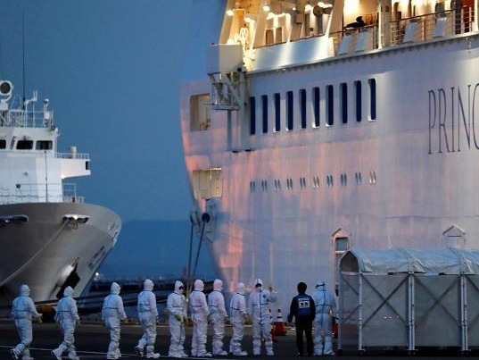 钻石公主号新冠肺炎感染者来自25国，日本有247人最多