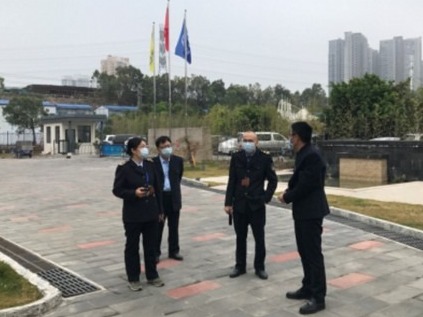 横岗卫生监督分所检查工地疫情防控工作