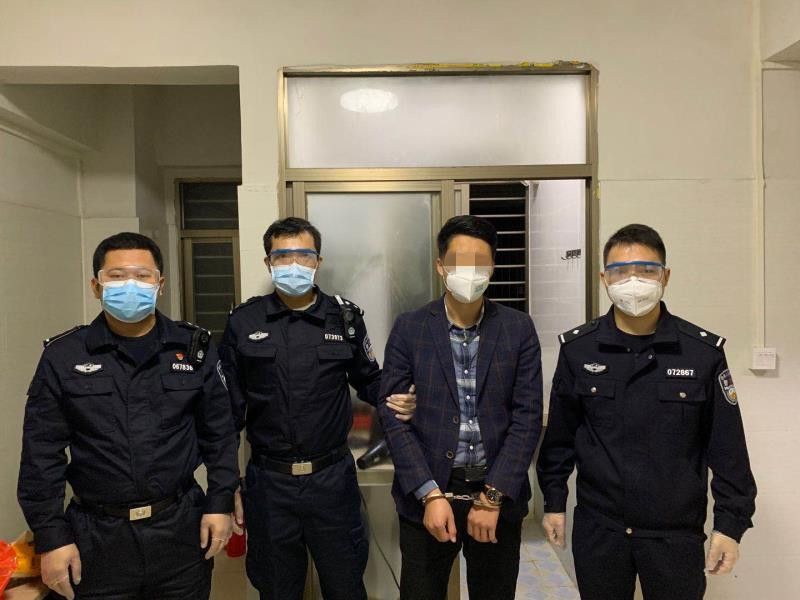 嫌疑人虚假销售口罩诈骗2天落网