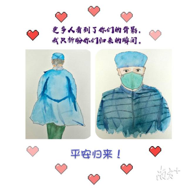 暖哭了！妻子创作10余幅漫画，深情告白驰援武汉的丈夫