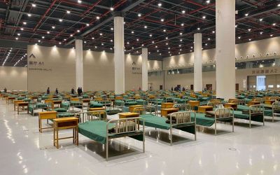 武汉开发区第二座方舱医院建成 共设床位990张