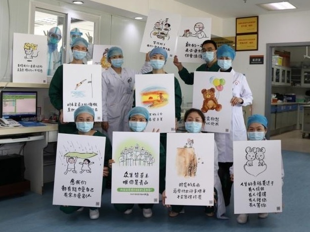 以画战疫，龙岗区六院筑起心灵的防护墙 