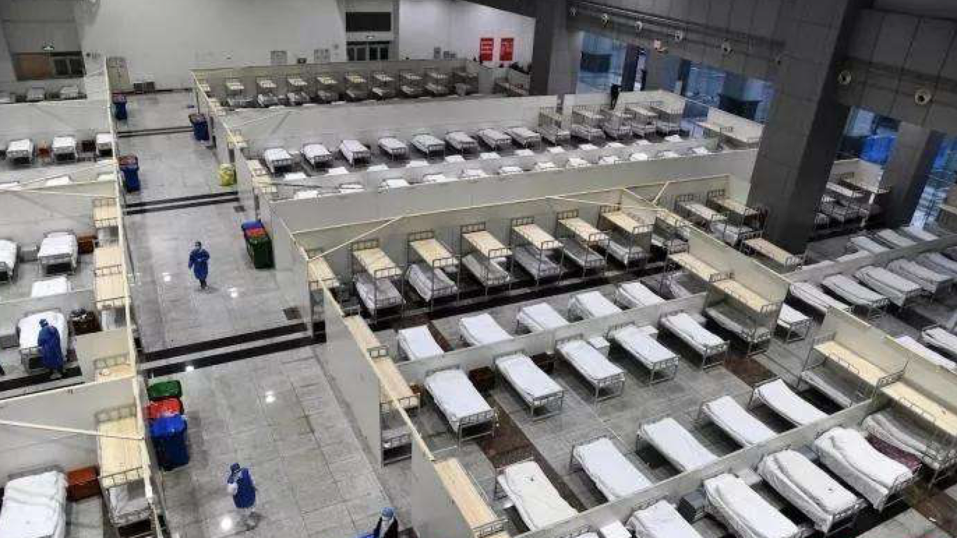 再添932张床位 湖北省委党校新校区8天改成方舱医院并投入使用