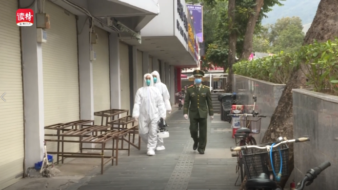 深圳军民走街入户战疫情