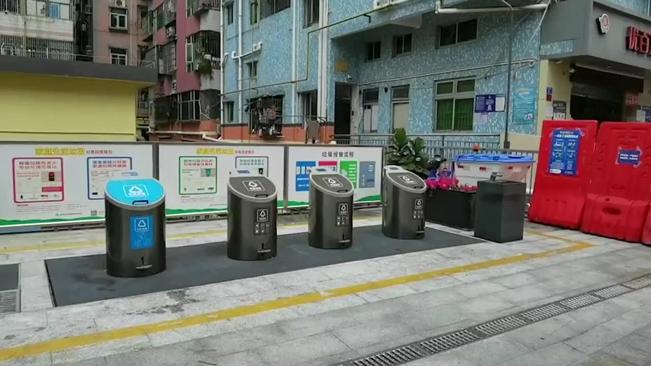 埋在地里的垃圾桶你见过吗？深圳地埋式垃圾桶大有玄机