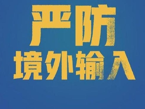 抓好严防境外输入这项重要任务