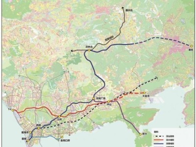深圳将建5条城际铁路 签约项目总长约410公里