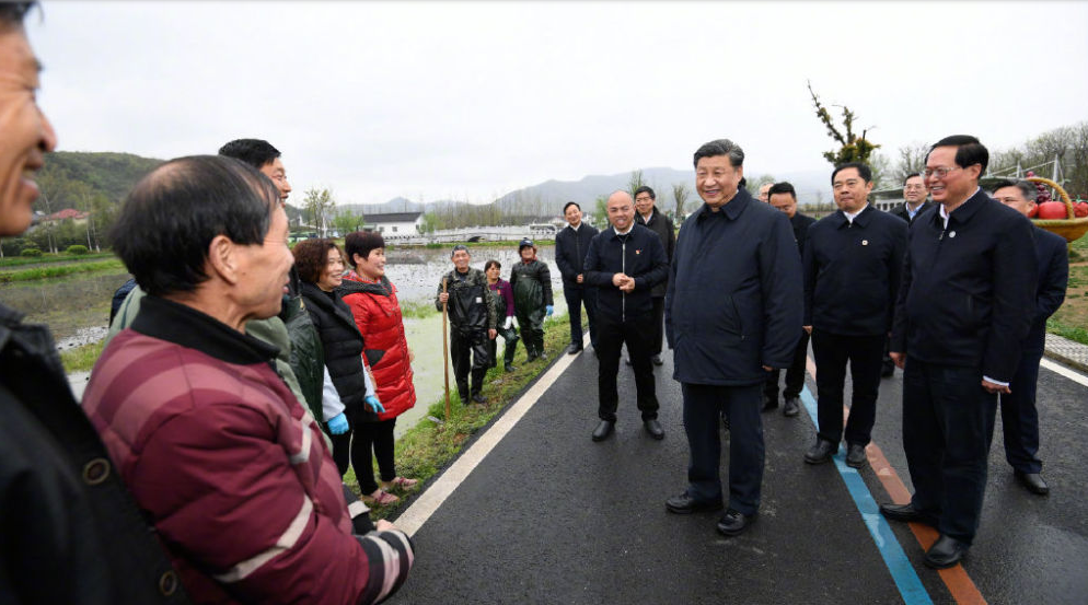 习近平在浙江省安吉县考察