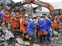 泉州坍塌酒店现场救出受困人员59人，12人仍在搜救