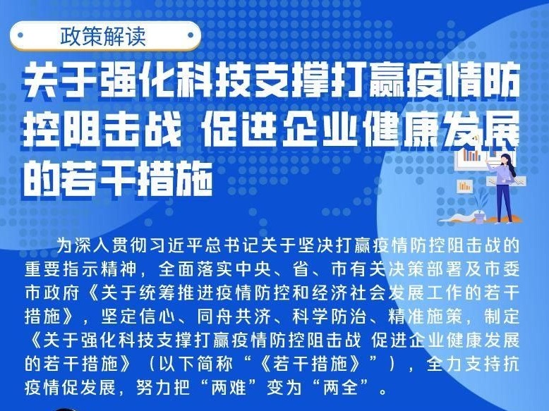 投入2亿开展疫情防控科研攻关 加大惠企力度纾困科技企业  