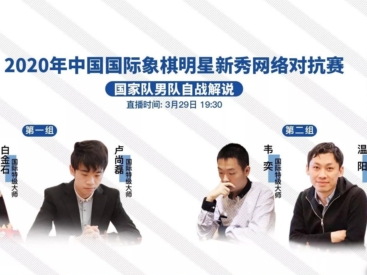 巨龙杯国象国家队明星新秀网络对抗赛开战