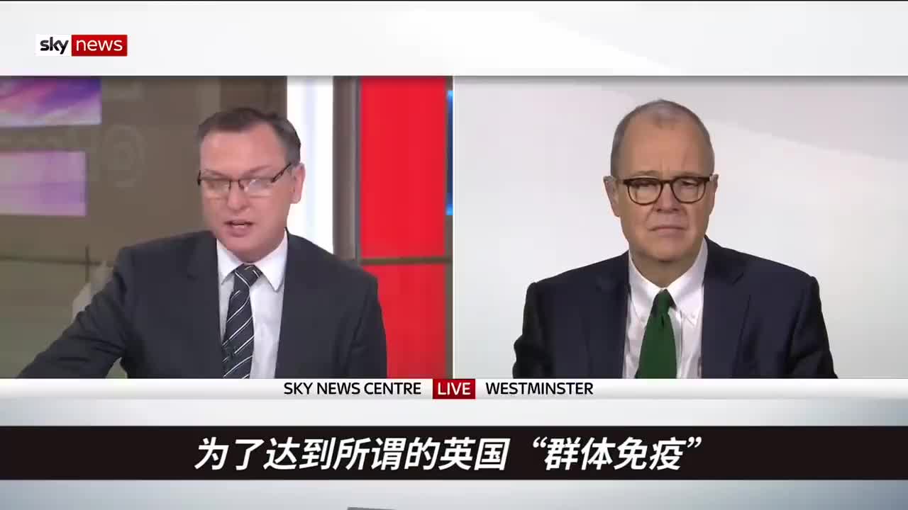 英首席科学顾问：需六成英国人感染换取群体免疫
