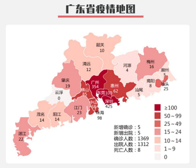 3月17日广东新增确诊5例，为广深输入病例