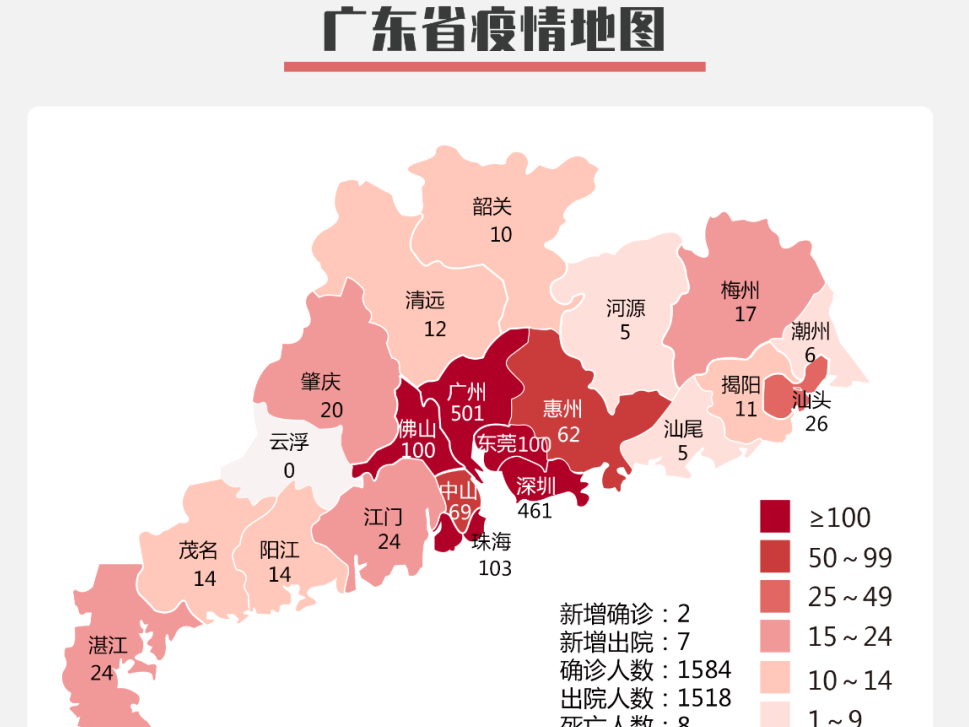 22日广东新增境外输入1例，无症状感染者4例