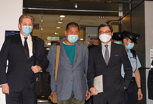 黎智英等15人被拘，涉组织和参与未经批准集结