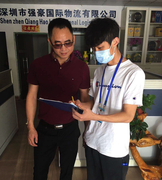 园山街道开展货柜车停放场专项整治行动