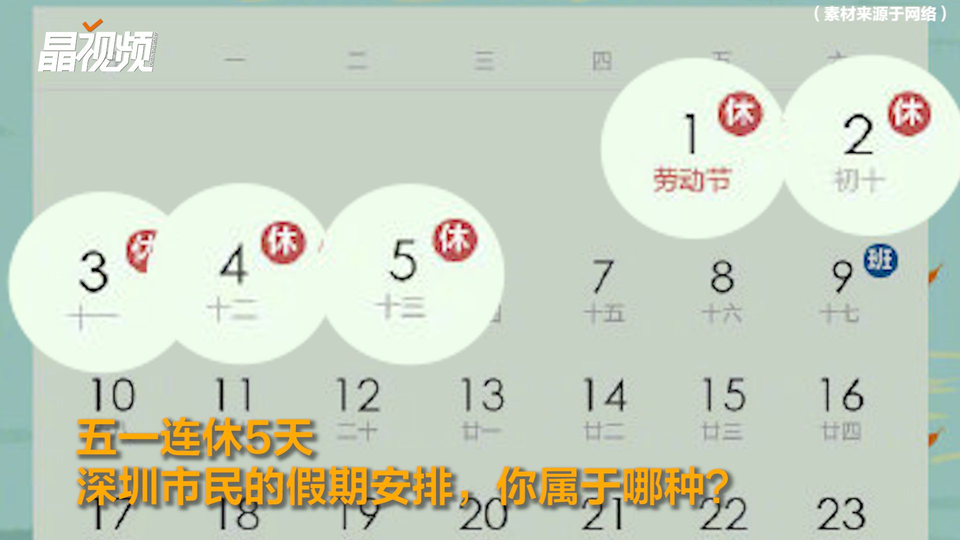 五一连休5天你咋安排？深圳市民的反应是...