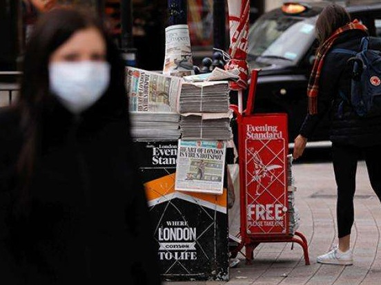 英国新冠肺炎确诊病例单日新增4451例，累计133495例