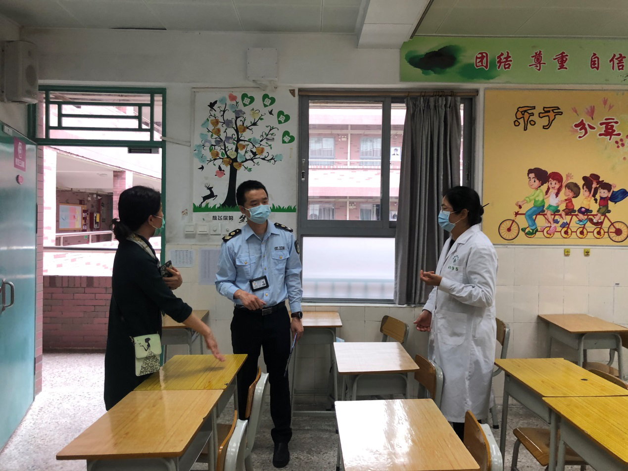 开学复课疫情防控两不误 福田卫监为师生保驾护航