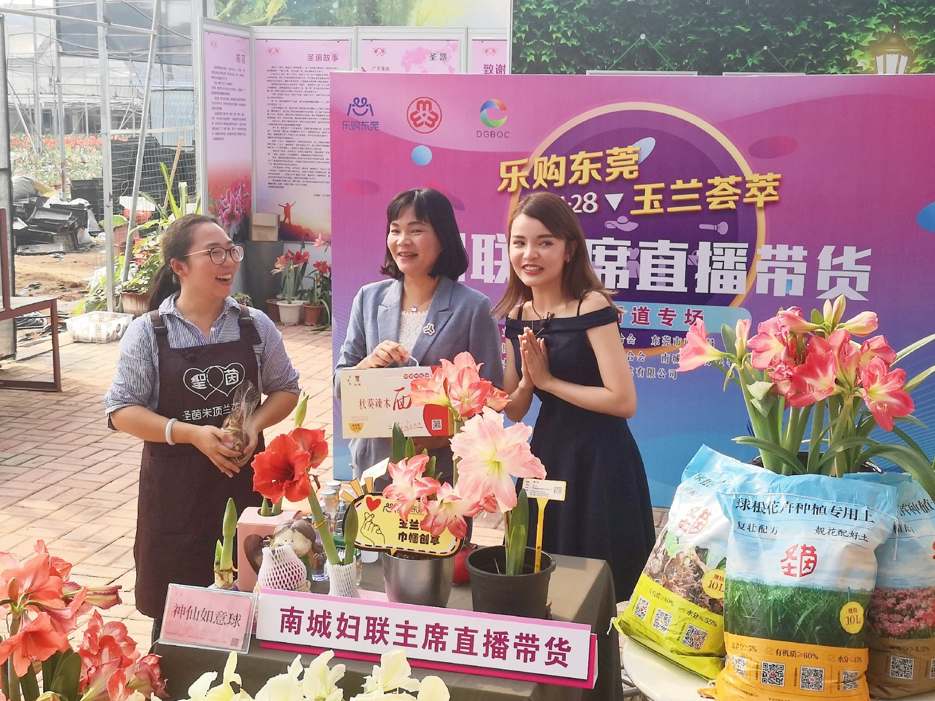东莞镇街妇联主席上直播 助力企业复工复产