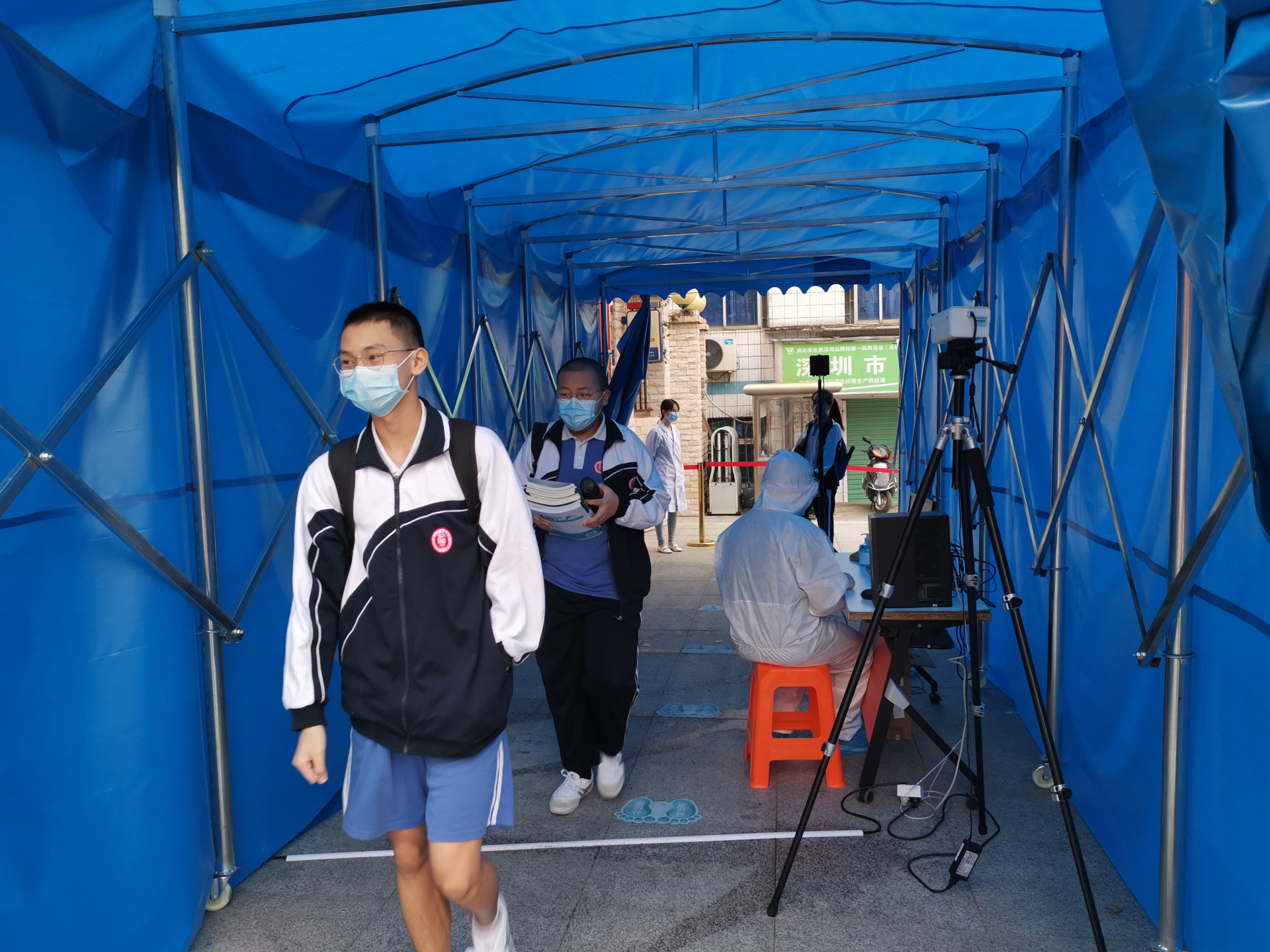福永初三复课首日秩序井然