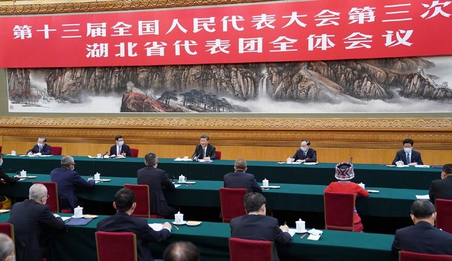 习近平参加湖北代表团审议