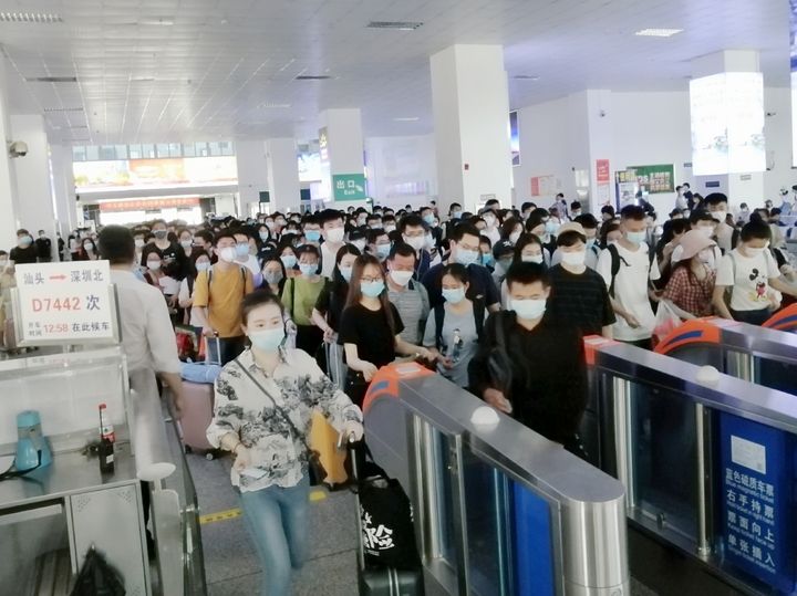 汕头火车站旅客量创疫情以来单日最高