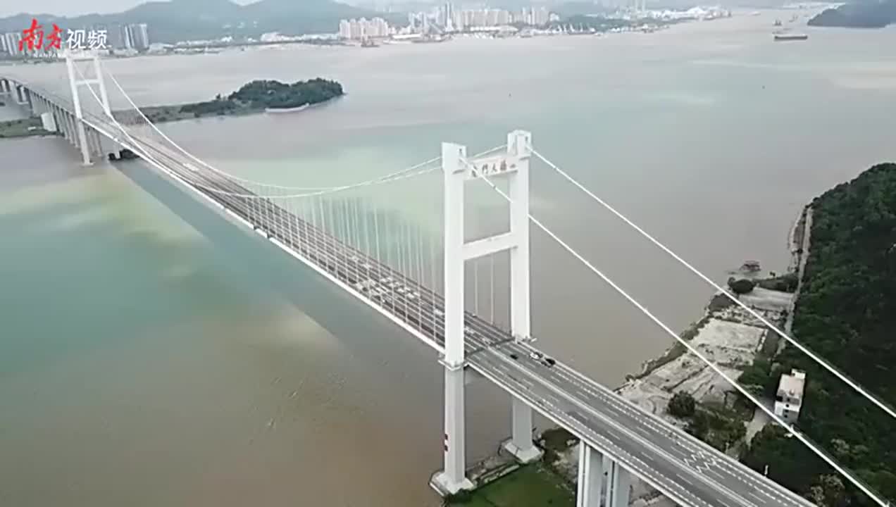 虎门大桥最新情况：晃动并不是全桥，而是悬索桥段