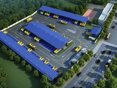 深圳光明公常路充电站开工 将成为全国最大重型工种车充电站