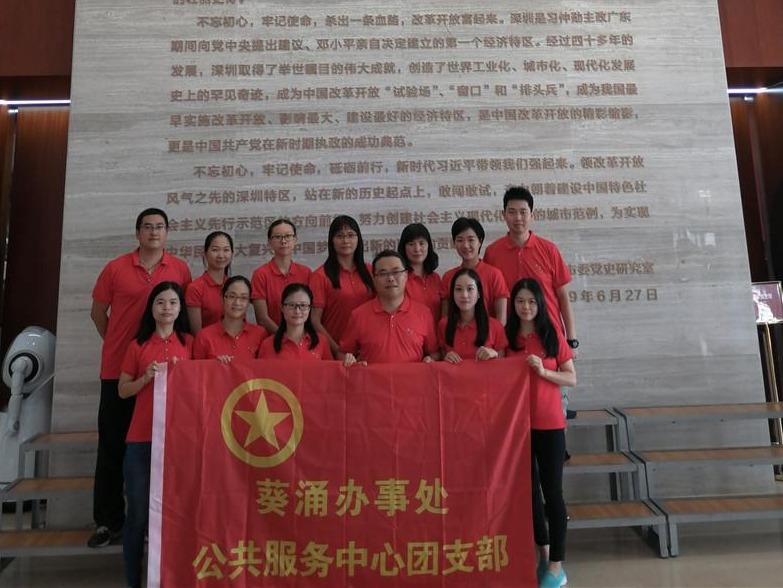 葵涌办事处公共服务中心团支部获“广东省五四红旗团支部”荣誉称号