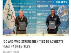 国际奥委会与世卫组织签署协议 齐力推广健康生活方式