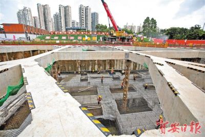 滨海廊桥地下结构本周开始浇筑！  