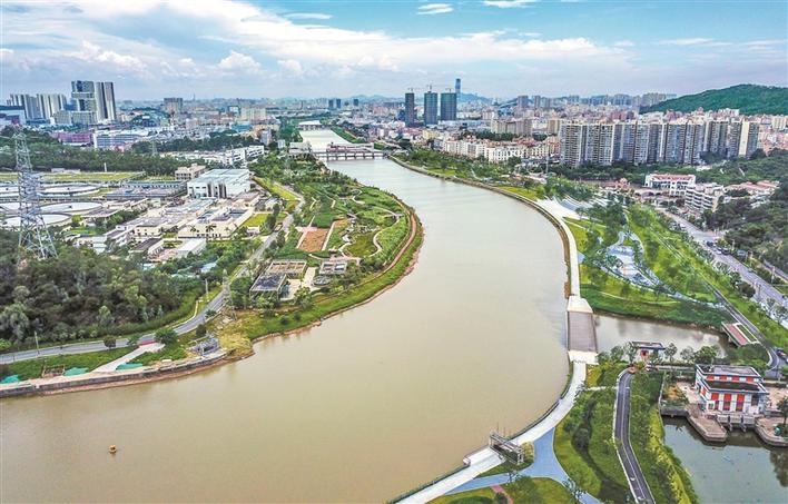 茅洲河畔碧道绵延