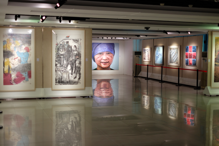 “庆七一——致敬英雄·丹青抗疫”书画作品展开幕  