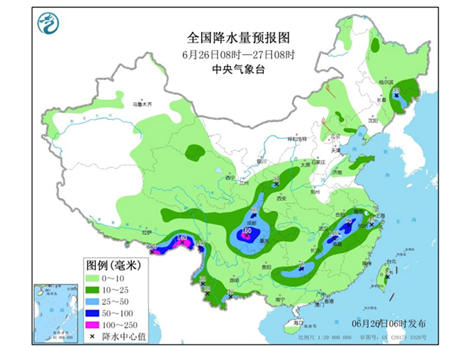暴雨和强对流预警齐发，四川至黄淮江淮江南雨势强