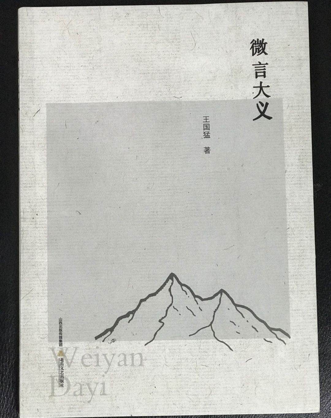 在碎片化时间中安妥灵魂——简评王国猛新著《微言大义》