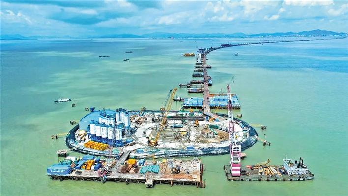 深中通道伶仃洋大桥西锚碇地连墙顺利完成