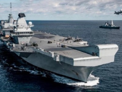 英媒：英国最尖端航空母舰拟派赴远东，与韩美进行军事演习