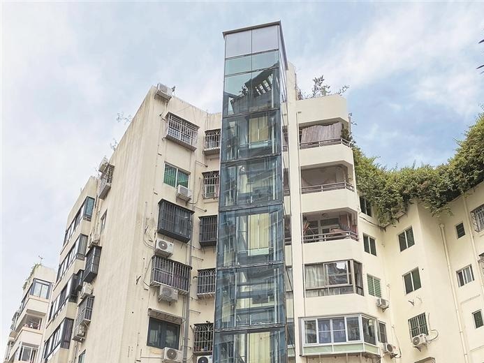 盐田老旧小区首部加装电梯“上岗” “一键回家”的幸福赢得众多居民点赞