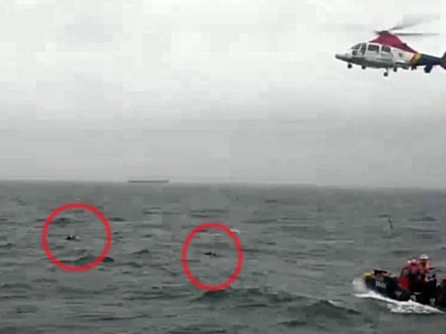三名中国人落海漂流，韩国出动直升机舰艇营救
