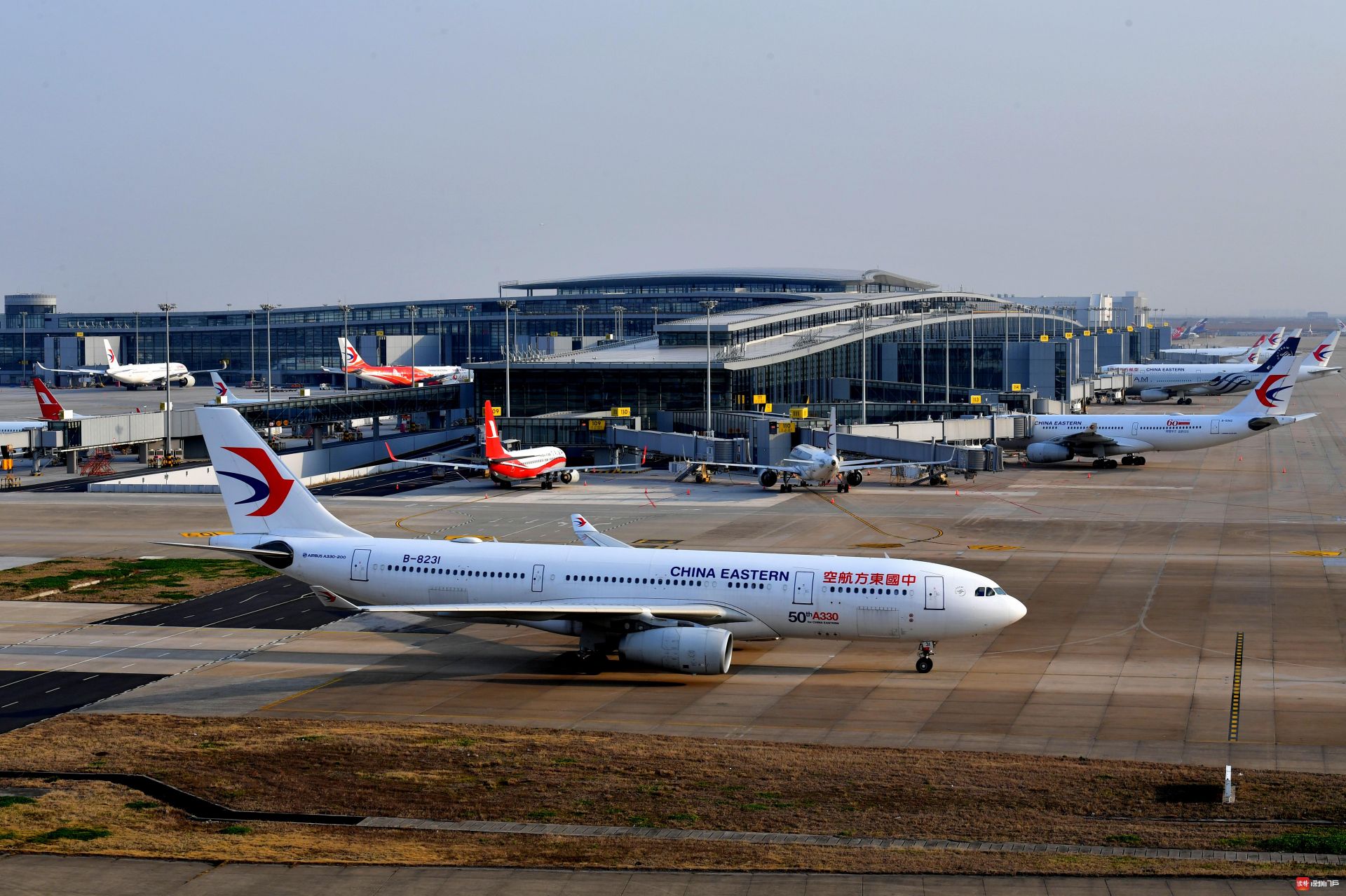 中国东方航空飞机高清图片