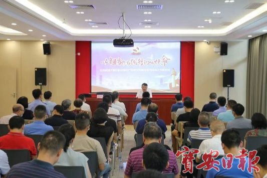 松岗街道党工委书记讲党课：以担当作为践行初心使命
