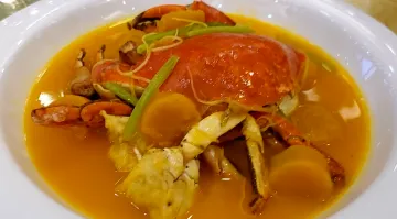 ◆酥脆蒜香虾 ◆金汤烩羔蟹
