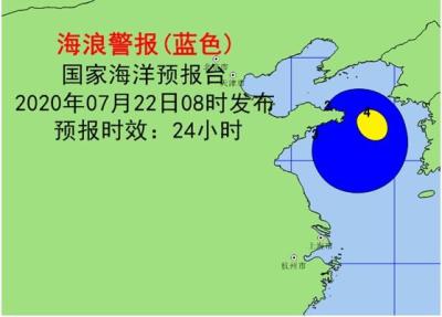 国家海洋预报台同时发布海浪和风暴潮蓝色警报