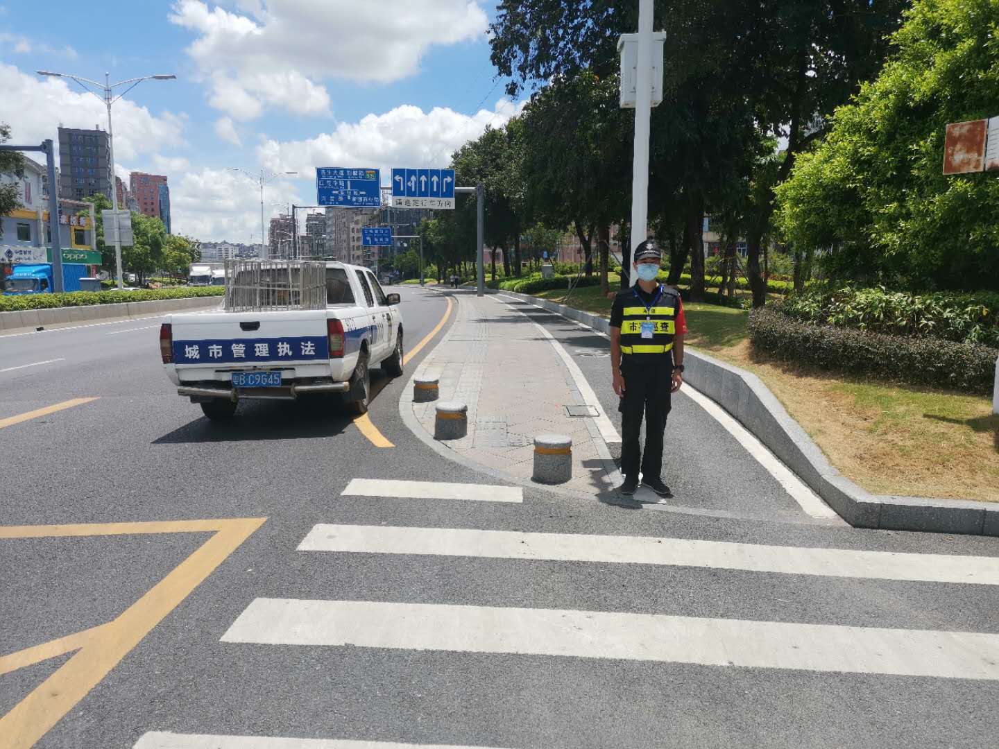 为高考助力！马田街道整治校园周边环境