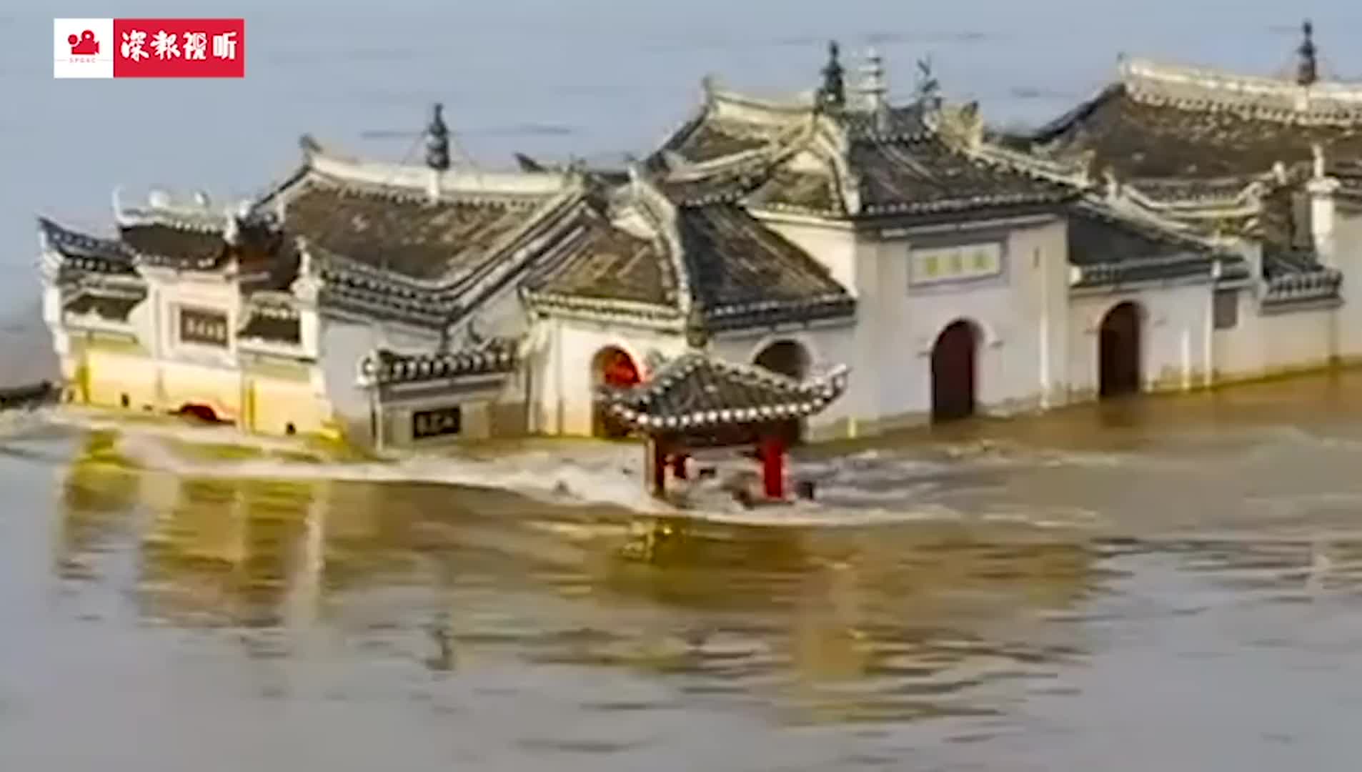 湖北700年观音阁被淹到二楼，仍屹立不倒固若金汤